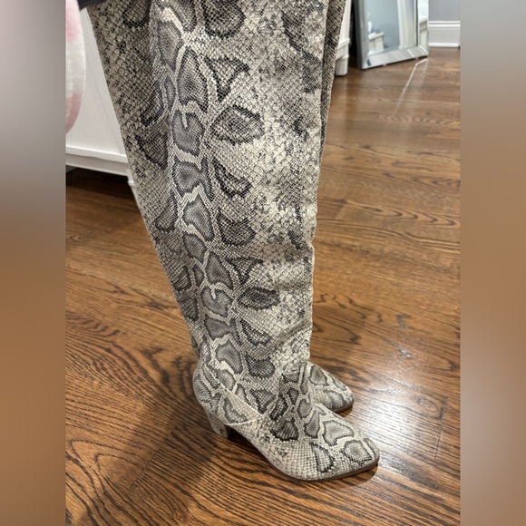 express snakeskin knee high boots - Picture 3 of 3